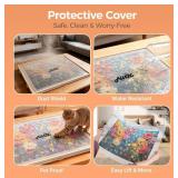 ALL4JIG 2000 Pieces Rotating Puzzle Board with 6 Drawers and Cover,28.50"x40.16"Portable Wooden Jigsaw Puzzle Table for Adults,Lazy Susan Spinning Puzzle Boards Gift for mom,Surface for Lego Building