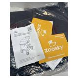 $159 Zoosky Medium Dog Stroller for Large Dogs, pet Stroller for Medium Dogs Up to 66lbs, All-Terrain with Adjustable Handle & Canopy, Sun Shades, Storage Organizer, Waterproof Oxford Fiber