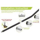 Trampoline Poles Replacement for Skywalker Or Jumpzylla,Galvanized Trampoline Enclosure Pole for Skywalker or Jumpzylla,Replace Parts#4201 4202 4135 OR for Jumpzylla 8ft 10ft&12ft 14ft