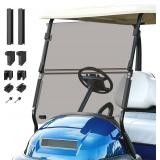 Panglong Club Car Precedent Windshield, Foldable Precedent Golf Cart Windshield Clear & Tinted, with all Windshield Clips, Fit 2004-Up Club Car Precedent, Tempo, Onward, 37.59"W X 33.97"H