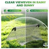 Panglong Club Car Precedent Windshield, Foldable Precedent Golf Cart Windshield Clear & Tinted, with all Windshield Clips, Fit 2004-Up Club Car Precedent, Tempo, Onward, 37.59"W X 33.97"H