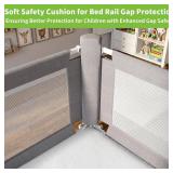 $150 3-Piece King Size Bed Rail for Toddlers - Adjustable Baby Bed Rail Guard, Kids Safety Bed Rail for King Size Bed (78.7"x78.7"x74.8"-Grey)