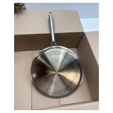 COOKER KING 11" Round Griddle Pan, 3-Ply Hybrid Stainless Steel Crepe Pan with Stay-Cool Handle, Non Stick & Non Toxic for Pancake, Eggs, All Stovetop & Induction Compatible, Oven & Dishwasher Safe