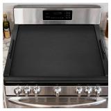 Noodle Board Stove Cover with Handles, Ultra Thick Wood Stove Top Cover Board for Electric/Gas Stove, Counter Space Top Covers Used As Sink Covers & Decorative Tray for Kitchen (Black)