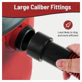 Klabb 10 Feet Dust Collection Hose Kit for Home and Shop Vacuums System with 6 Adapters of Woodworking Power Tool and Sander,Compatible with Multi-Brands Power Tool Adapter Set for Dust Collection