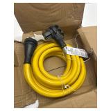 $140 ELEGRP 50 Amp RV/Generator Extension Cord, 25FT NEMA 14-50P to SS2-50R Twist Lock, 6/3+8/1 Gauge STW, Heavy Duty 50A RV Power Cord for Camper/Generator/House, UL Standard Compliant, 3-Year Suppor