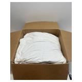 DOWNCOOL Feather Comforter King Size, 100% Cotton Cover Ultra Soft Fluffy Duvet Insert King, All Season Luxurious Hotel Bedding Comforters with Corner Tabs, White 106"x90"