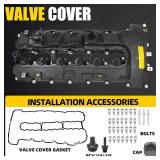 Engine Valve Cover Compatible with BMW 135i 2008-2010 335i 2007-2010 335is 2011-2013 335xi 2007-2008 535i 2008-2010 740i 2011-2012 X6 2008-2010 Z4 2009-2016 3.0L L6 OE 11127565284