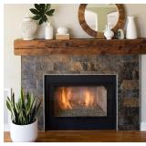 AULIGET 100 Piece Rust Slate Peel and Stick Backsplash Wall Tiles, 3" x 6" PVC Faux Stone Stick on Tiles for Backsplash Kitchen, Bathroom, Laundry Room, Camper, Fireplace