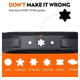 Hipa 2-Pack 942-04244A High Lift Mower Blades 6-Point Star Set for Cub Cadet Troy Bilt 46 inch Mower,XT1 LT46 LTX1045 LTX1046 46