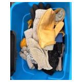 Huge Lot of Gloves, Various sizes Winter - Blue bin.