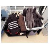 Lot of woman’s winter gloves Includes White & Black basket