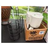 Small coffee Maker & Paper Towel Holders