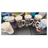 4 Love Joy & Peace large Coffee mugs plus 2 Extra Coffee mugs