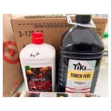 TIKI Torch, Torch Fuel, Fire Pit & Fireplace Accessory Lot