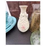 Lot of Candle Holder & Various Flower Vases