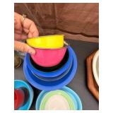 Large Lot of Kids Metal Dishes Plates & More