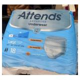 Lot of New Attends Adult Advanced Underware size Large