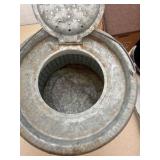 Vintage Mite-Shel Floating Minnow Bait Bucket – Galvanized Fishing Bucket