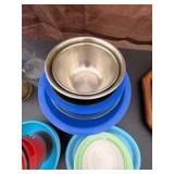 Large Lot of Kids Metal Dishes Plates & More