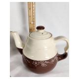 Vintage Coors Beer Glass, Oxford Stoneware Teapot, and Assorted Ceramic Items