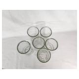 Set of Diamond Pattern Glass Tumblers
