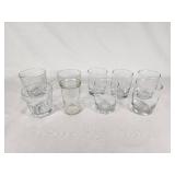 Assorted Glassware Set including Various Sizes and Styles