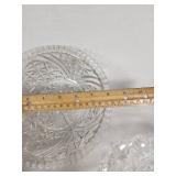 Set of 3 Vintage Pressed Glass Bowls