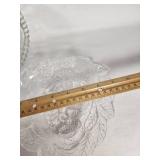 Set of 3 Vintage Pressed Glass Bowls