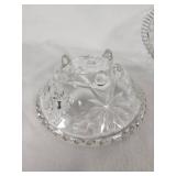 Set of 3 Vintage Pressed Glass Bowls