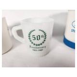 Lot of Commemorative Mugs Including State Bank of Bird Island, Ford Stock Option, KLGR, and Fidelity State Bank of Hector