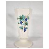 McCoy USA Ceramic Vase with Grape Design - 7"