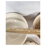 Universal Cambridge "Camwood Ivory" Mixing Bowls and Plates