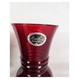 Anchor Hocking Royal Ruby and Forest Green Glassware Set - 6 1/2"