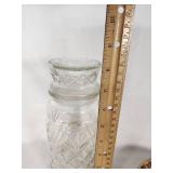 Mr. Peanut Glass Jar and Mr. Peanut Metal Dish
