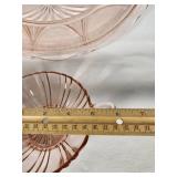 Pink Depression Glass Plate and Cup