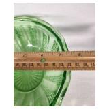 Set of Green Depression Glass Bowls