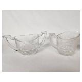 Vintage Kitchenware including Creamer and Sugar Bowl, Strawberry Containers, and Glass Gravy Boats