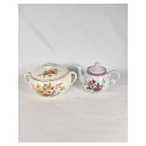 Edwin M. Knowles China with Floral Design and Norleans Japan Teapot