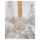 Glass Oil Lamps and Candle Holders including Star-Shaped Holders and Decorative Bases