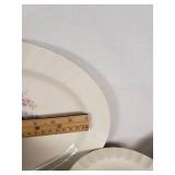 Lot of Edwin M. Knowles China Dinnerware with Floral Pattern