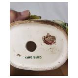 Vintage Porcelain and Ceramic Decor Lot Including Chubu China Plate, Leaf Dish, and Bird Figurine