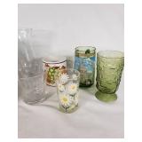 Lot of Vintage Floral and Patterned Mugs and Glassware