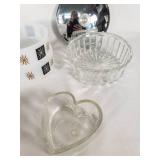 MCM Federal Glass Atomic Starburst Milk Glass Bowls & Glassware Set