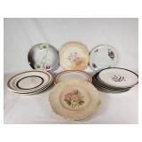 Vintage Mixed China Plate Collection - Shenango, Marcrest, Carrigaline