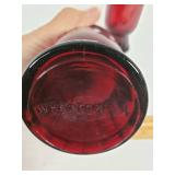 Hand Painted Italian Fruit Plates and Wheaton NJ Glass Jars with Corks