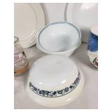 Corelle Dinnerware Lot  including Plates, Bowls, and Mugs with Disney Welch