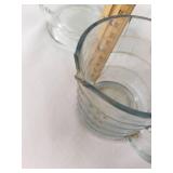 Glass Measuring Cups and Bowl