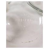 Pyrex and Fire-King Glass Bakeware including Pie Plate, Casserole Dish, and Mixing Bowls
