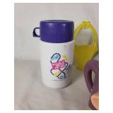 New Kids on the Block Thermos, Disney Dopey Mug, EZO Denture Cushions, Timex Container, and Other Items